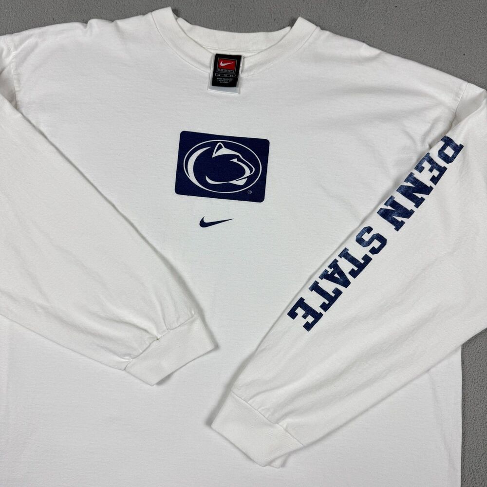 Vintage 90s Nike Penn State Nittany Lions Center Swoosh Long Sleeve T-Shirt XL